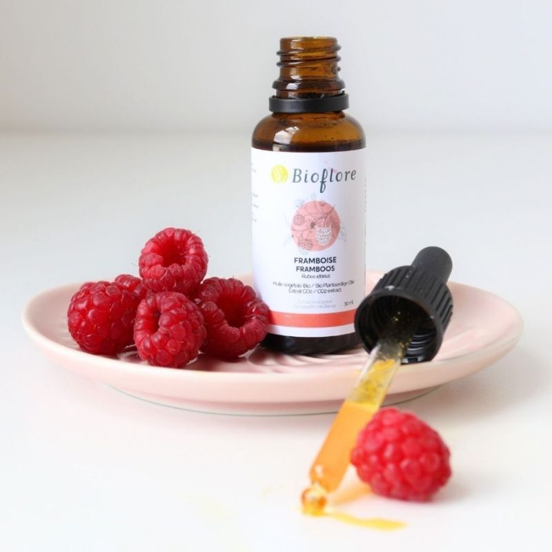 Huile végétale de framboise bio