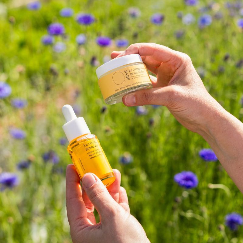 Sérum et crème visage naturels