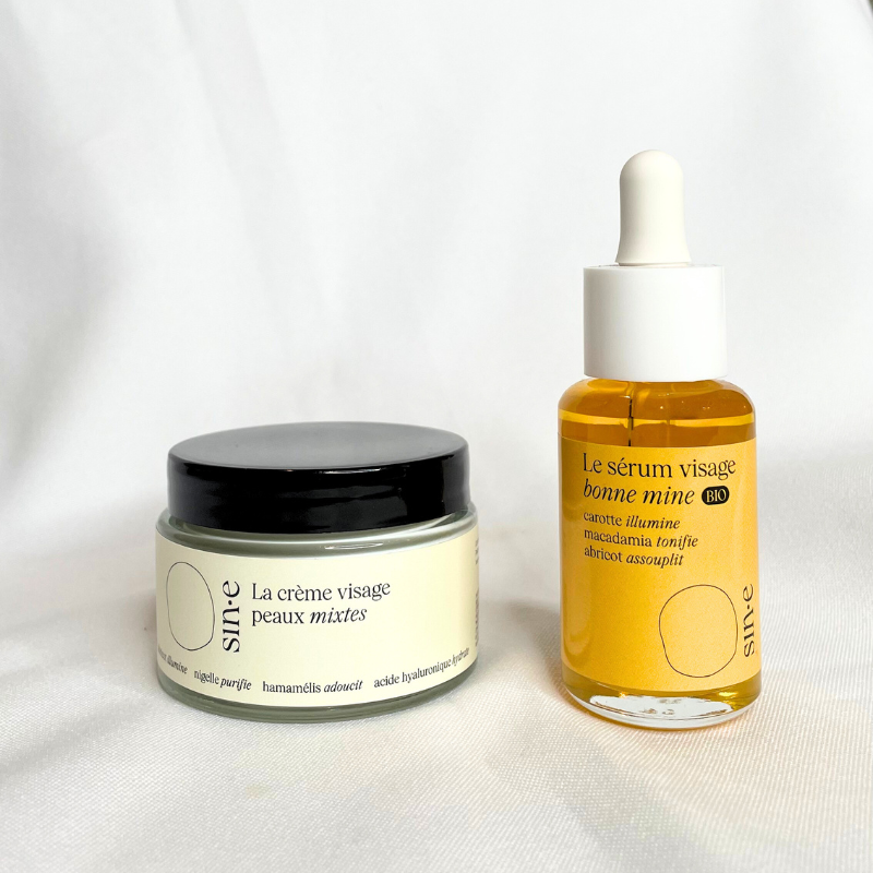 Duo soin visage peaux mixtes Sine