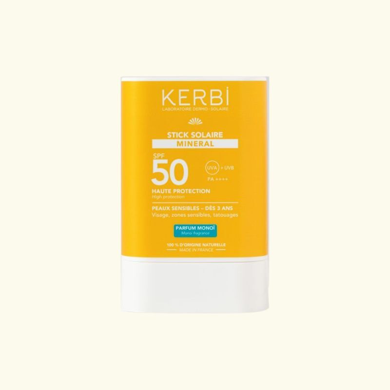 Crème solaire bio en stick 50 Kerbi