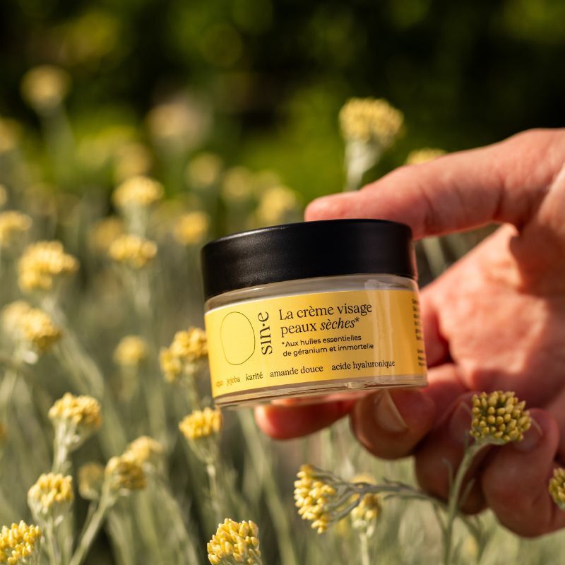 Crème visage peaux sèches en plein air